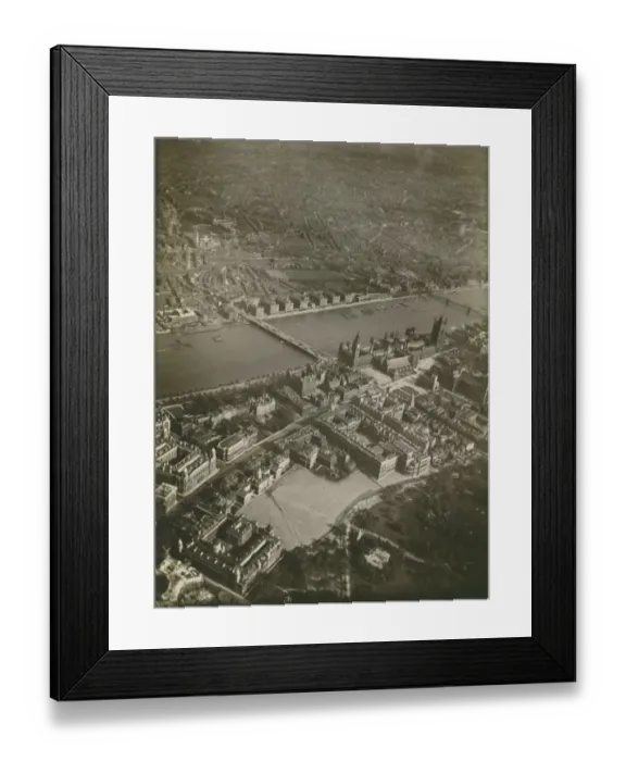 Framed Print : Aerial photograph Houses of Parliament and Westminster Framed Print : Aerial photograph Houses of Parliament and Westminster