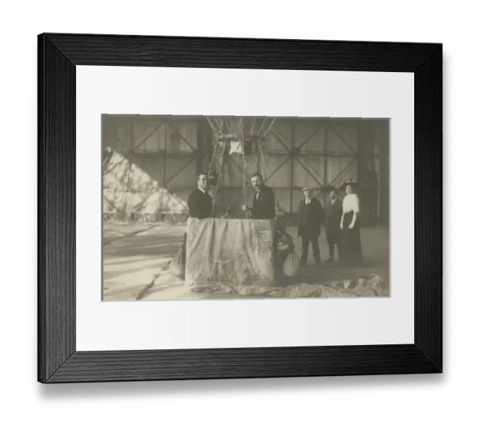 Framed Print : Griffith Brewer and Alec Ogilvie in the basket Framed Print : Griffith Brewer and Alec Ogilvie in the basket