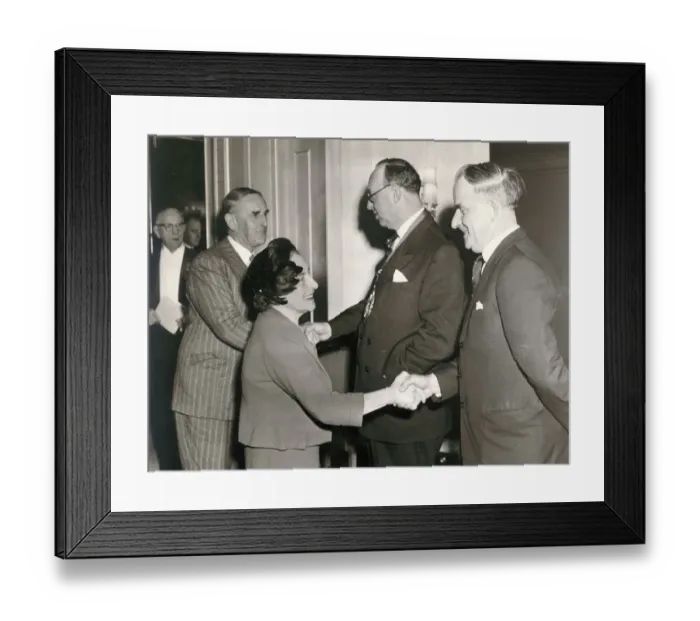 Framed Print : Peter Masefield, RAeS President and Dr Archie Ballantyne Framed Print : Peter Masefield, RAeS President and Dr Archie Ballantyne