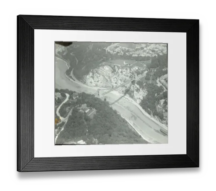 Framed Print : Aerial view of Clifton Suspension Bridge Framed Print : Aerial view of Clifton Suspension Bridge