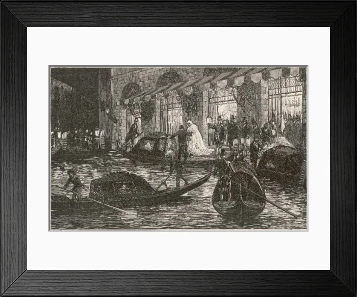 Framed Print : Venice / Canal / La Fenice Framed Print : Venice / Canal / La Fenice