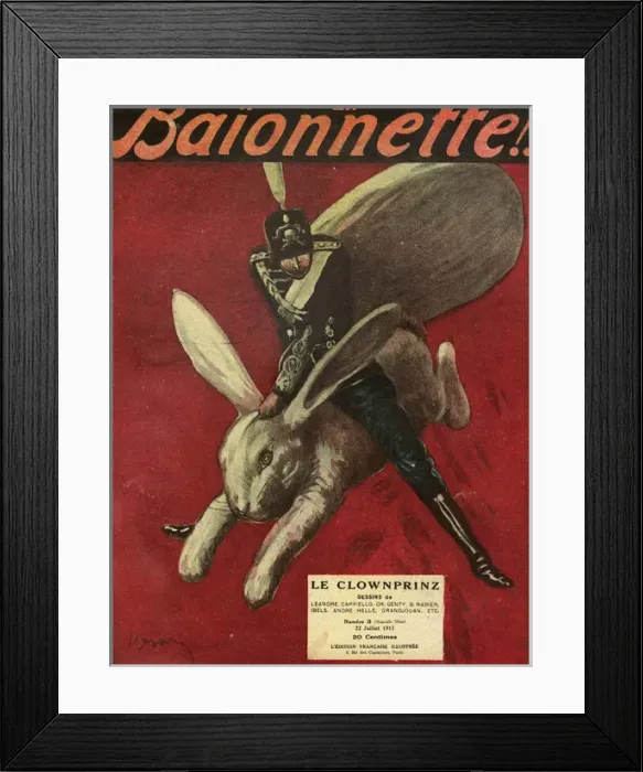 Framed Print : Front cover, La Baionnette, WW1 Framed Print : Front cover, La Baionnette, WW1