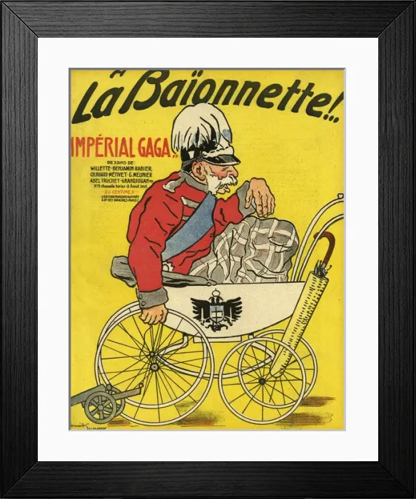 Framed Print : Front cover, La Baionnette, WW1 Framed Print : Front cover, La Baionnette, WW1