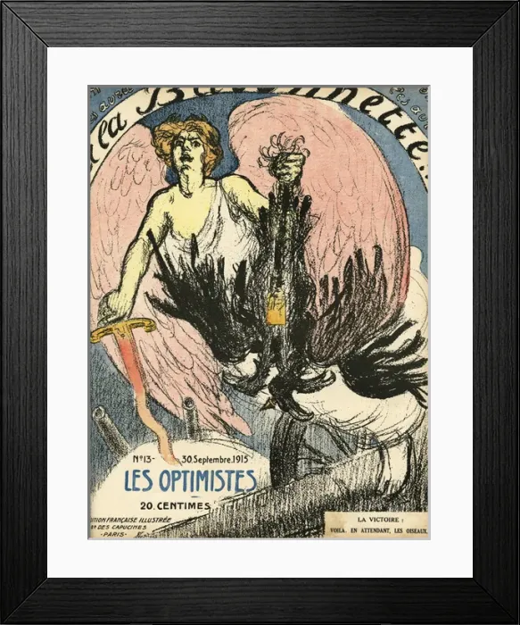 Framed Print : Front cover, La Baionnette, WW1 Framed Print : Front cover, La Baionnette, WW1