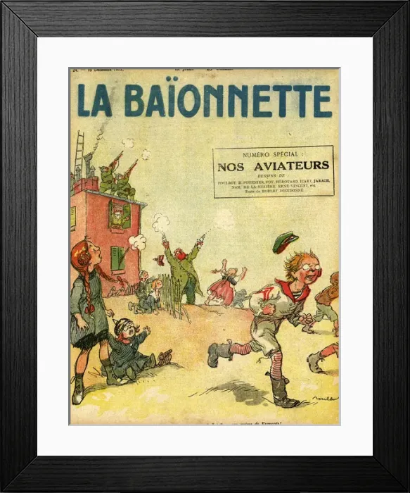 Framed Print : Front cover, La Baionnette, WW1 Framed Print : Front cover, La Baionnette, WW1