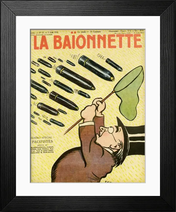Framed Print : Front cover, La Baionnette, WW1 Framed Print : Front cover, La Baionnette, WW1