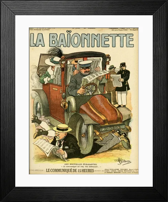 Framed Print : Front cover, La Baionnette, WW1 Framed Print : Front cover, La Baionnette, WW1