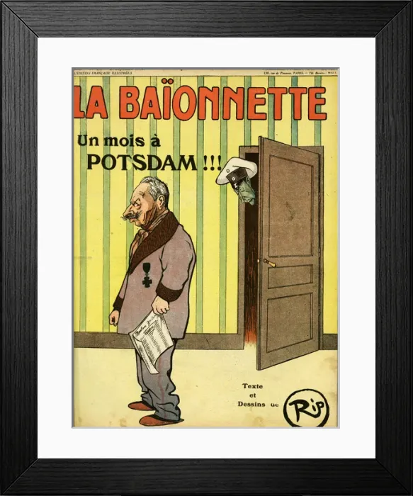 Framed Print : Front cover, La Baionnette, WW1 Framed Print : Front cover, La Baionnette, WW1