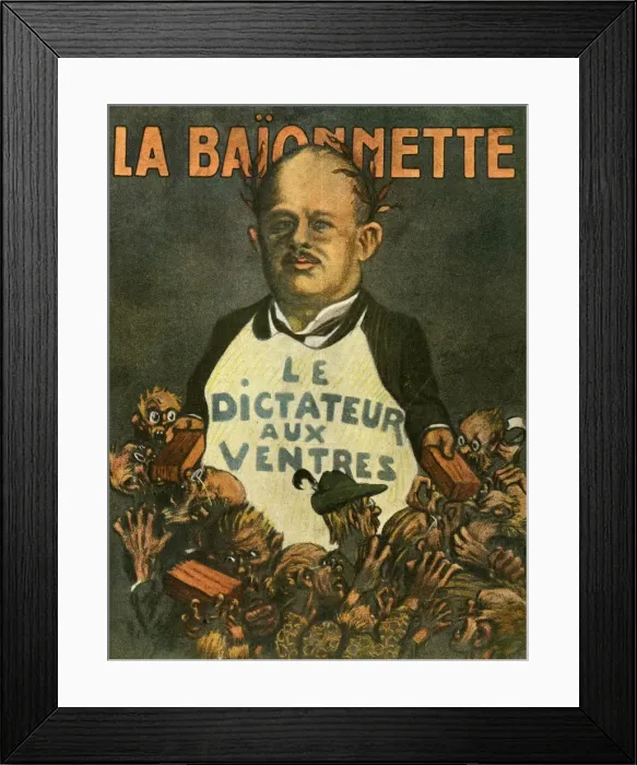 Framed Print : Front cover, La Baionnette, WW1 Framed Print : Front cover, La Baionnette, WW1
