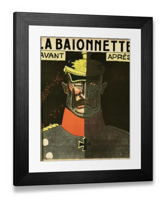 Framed Print : Front cover, La Baionnette, WW1 Framed Print : Front cover, La Baionnette, WW1