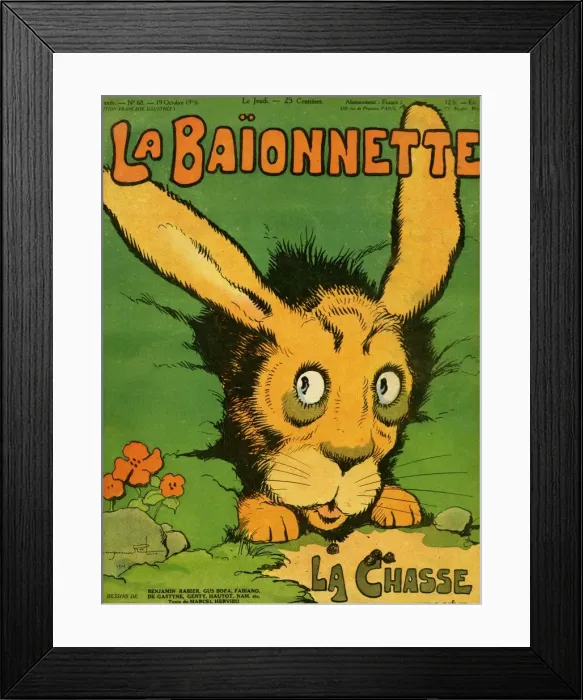 Framed Print : Front cover, La Baionnette, WW1 Framed Print : Front cover, La Baionnette, WW1