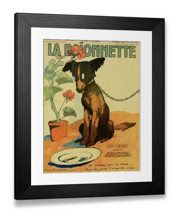 Framed Print : Front cover, La Baionnette, WW1 Framed Print : Front cover, La Baionnette, WW1