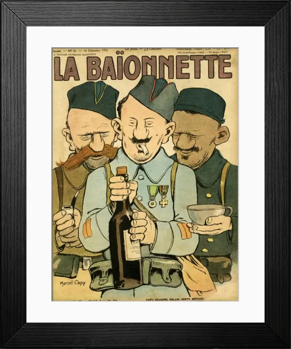 Framed Print : Front cover, La Baionnette, WW1 Framed Print : Front cover, La Baionnette, WW1