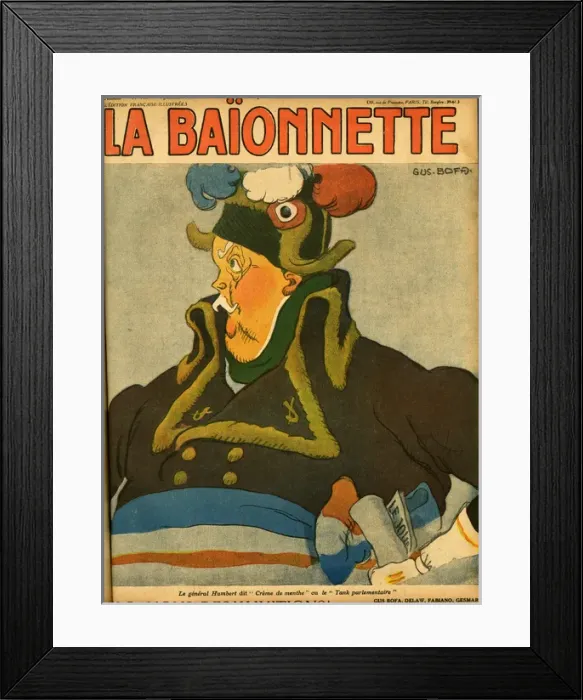 Framed Print : Front cover, La Baionnette, WW1 Framed Print : Front cover, La Baionnette, WW1