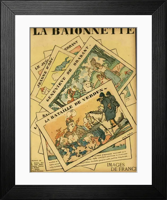 Framed Print : Front cover, La Baionnette, WW1 Framed Print : Front cover, La Baionnette, WW1