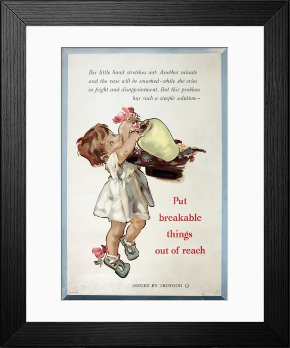Framed Print : Poster advertising Trufood Framed Print : Poster advertising Trufood