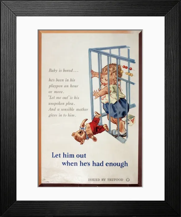 Framed Print : Poster advertising Trufood Framed Print : Poster advertising Trufood