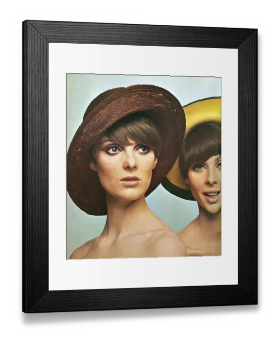 Framed Print : Straw hats by Otto Lucas Junior and Chez Elle Framed Print : Straw hats by Otto Lucas Junior and Chez Elle