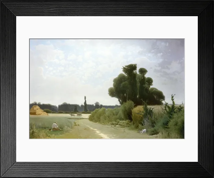 Framed Print : The Cornfields in Summer, by Henri Taurel Framed Print : The Cornfields in Summer, by Henri Taurel