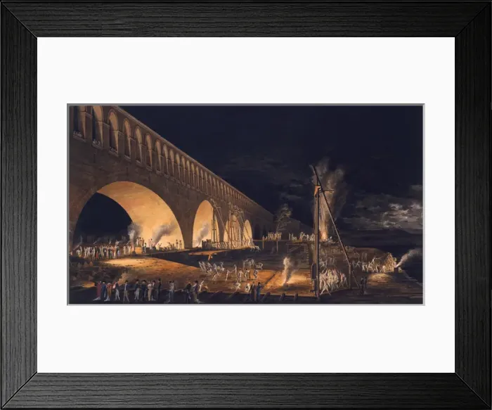Framed Print : Night View, Bridge at Canaro, by Sanucca Framed Print : Night View, Bridge at Canaro, by Sanucca
