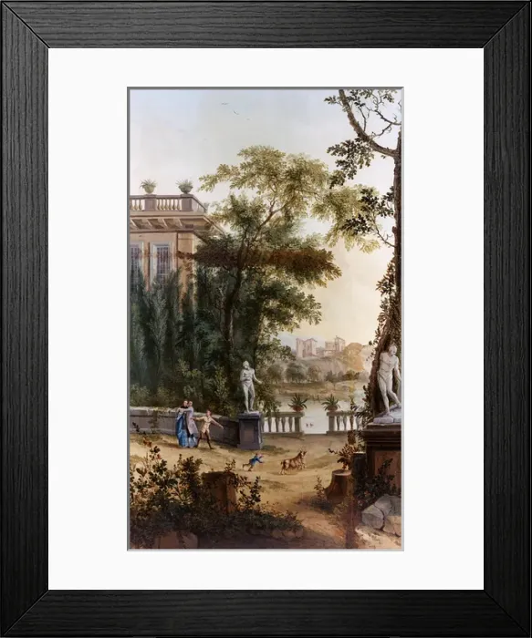 Framed Print : Classical landscape, by J C Jacobi Framed Print : Classical landscape, by J C Jacobi