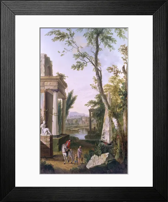 Framed Print : Classical landscape, by J C Jacobi Framed Print : Classical landscape, by J C Jacobi
