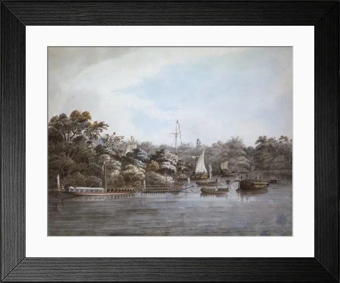 Framed Print : Lady Teignmouth and her party, by Hubert Cornish