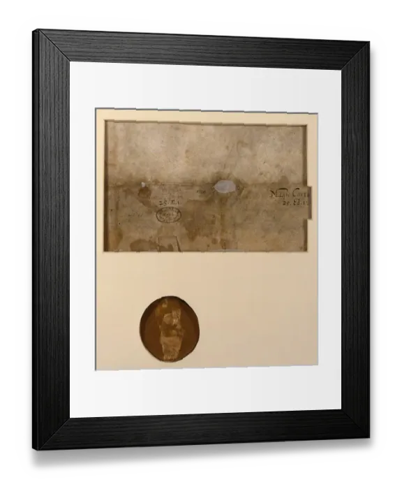 Framed Print : Brudenell Magna Carta Framed Print : Brudenell Magna Carta