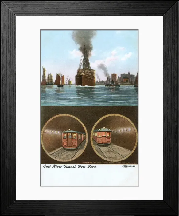 Framed Print : East River Tunnel, New York, USA Framed Print : East River Tunnel, New York, USA