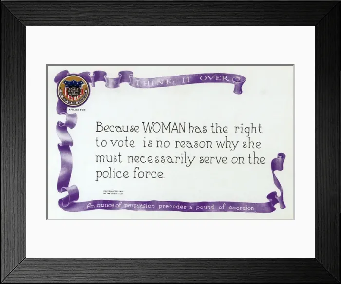 Framed Print : National American Woman Suffrage postcard Framed Print : National American Woman Suffrage postcard
