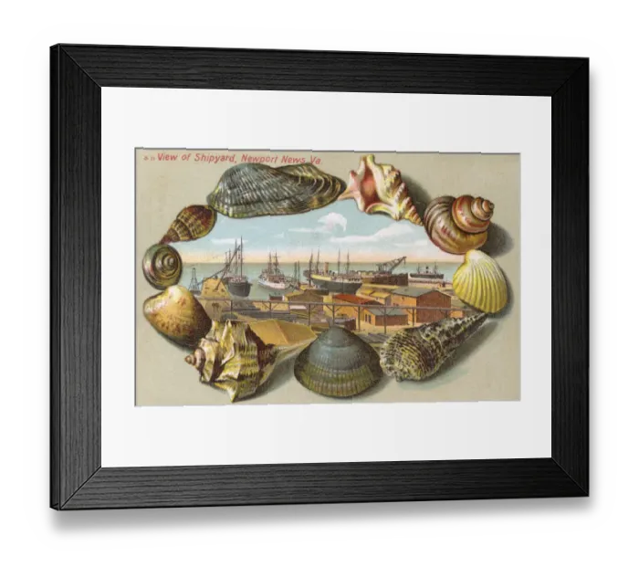 Framed Print : View of the Shipyard, Newport News, Virginia Framed Print : View of the Shipyard, Newport News, Virginia