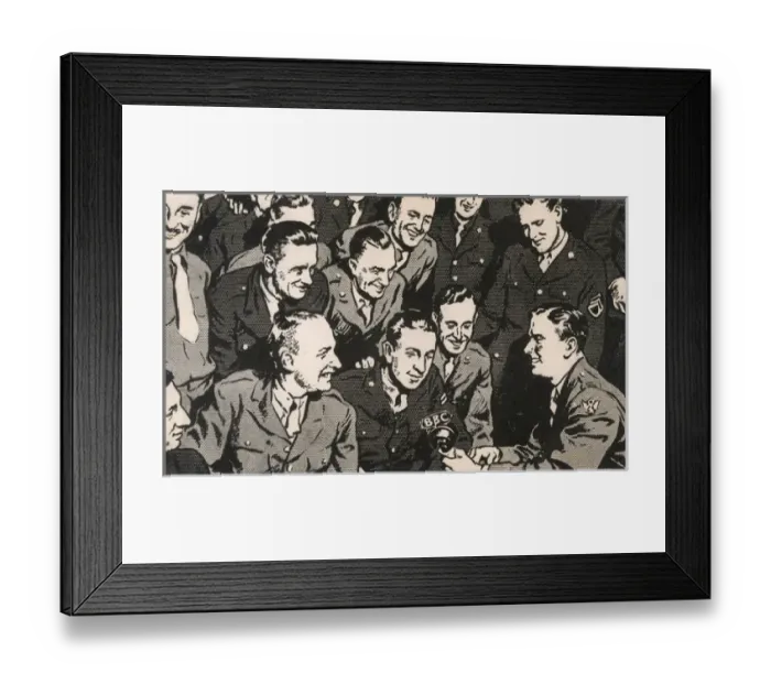 Framed Print : American Red Cross, Rainbow Corner Framed Print : American Red Cross, Rainbow Corner