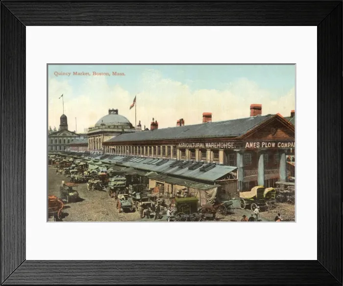 Framed Print : Boston, Massachusetts - Quincy Market
