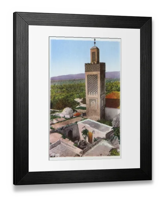Framed Print : Algeria - Tlemcen - Minaret of Sidi Boumediene Mosque Framed Print : Algeria - Tlemcen - Minaret of Sidi Boumediene Mosque