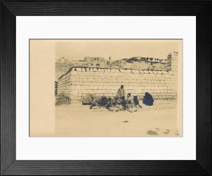 Framed Print : Nomadic Children in the Citadel, Aleppo, Syria Framed Print : Nomadic Children in the Citadel, Aleppo, Syria