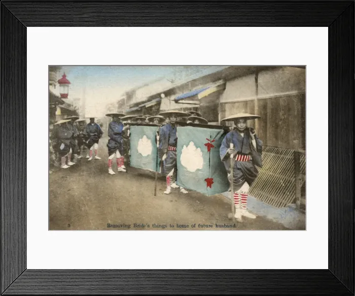 Framed Print : Japan - Taking brides possessions to new home Framed Print : Japan - Taking brides possessions to new home