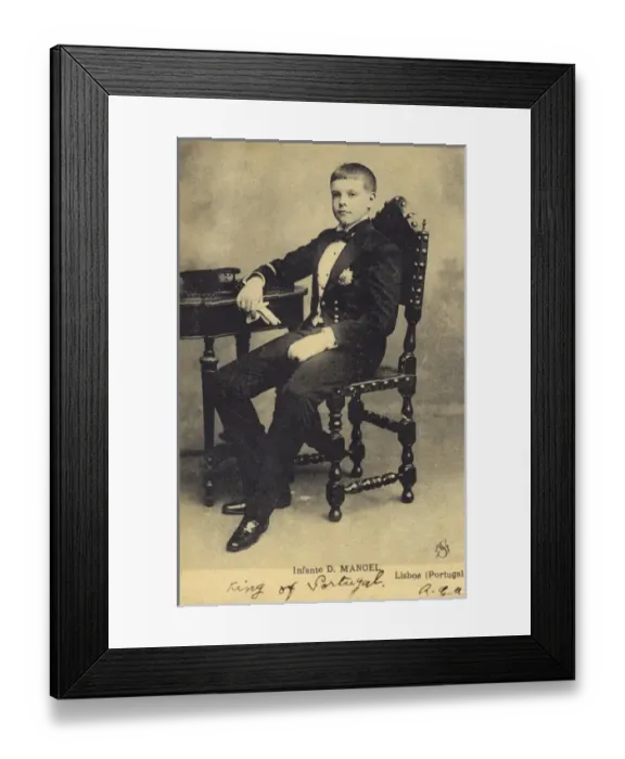 Framed Print : Manuel II of Portugal (as a boy) Framed Print : Manuel II of Portugal (as a boy)