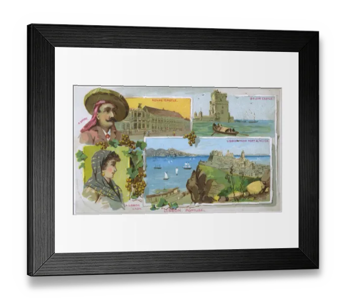 Framed Print : Lisbon Portugal - Sights and Local Types Framed Print : Lisbon Portugal - Sights and Local Types
