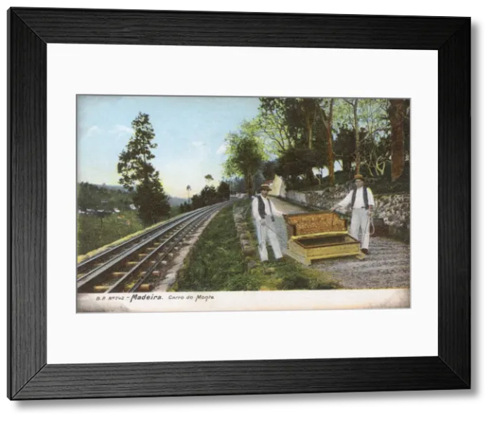 Framed Print : Monte to Funchal Wicker Toboggan - Madeira, Portugal Framed Print : Monte to Funchal Wicker Toboggan - Madeira, Portugal