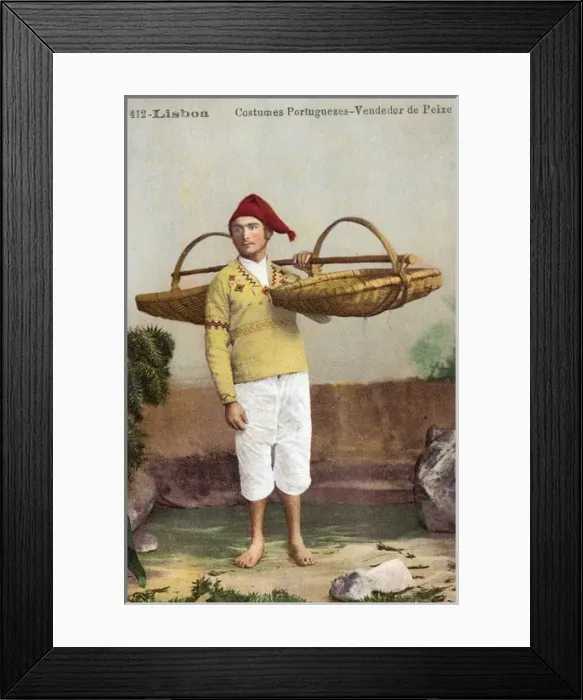 Framed Print : Lisbon, Portugal - Fish Seller Framed Print : Lisbon, Portugal - Fish Seller