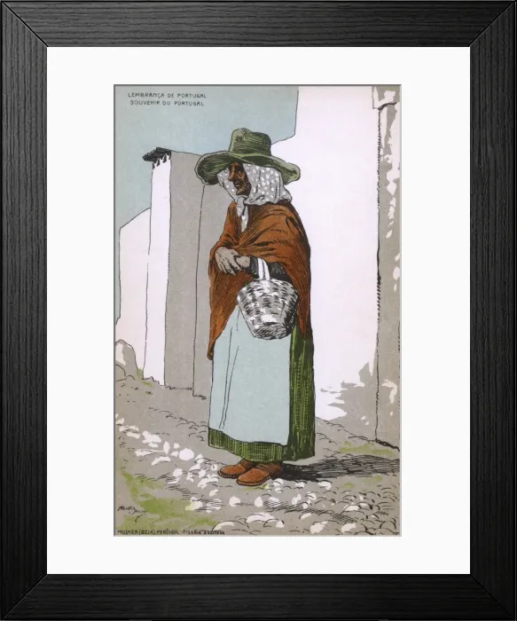 Framed Print : Elderly woman of Beja, Portugal Framed Print : Elderly woman of Beja, Portugal