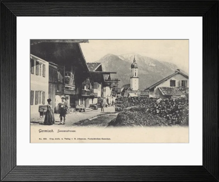 Framed Print : Sonnenstrasse - Garmisch-Partenkirchen, Germany Framed Print : Sonnenstrasse - Garmisch-Partenkirchen, Germany