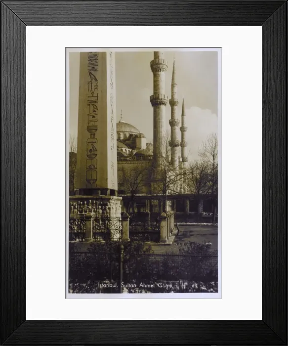 Framed Print : Blue Mosque and Obelisk of Thutmose III Framed Print : Blue Mosque and Obelisk of Thutmose III