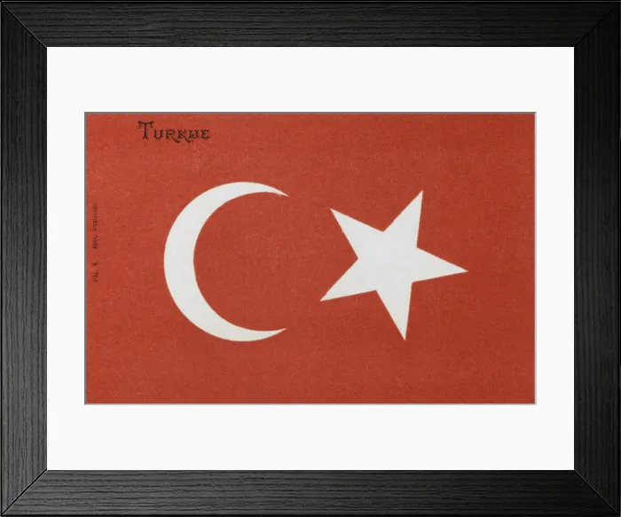 Framed Print : Flag of Turkey Framed Print : Flag of Turkey