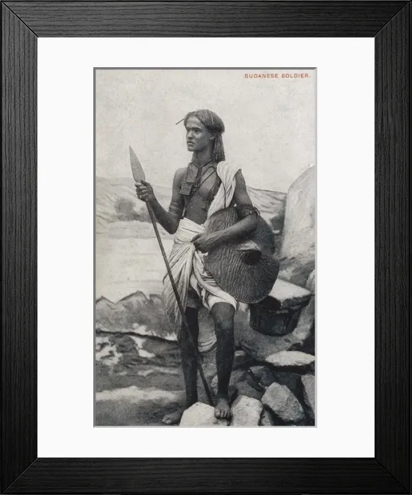Framed Print : Sudanese Soldier Framed Print : Sudanese Soldier
