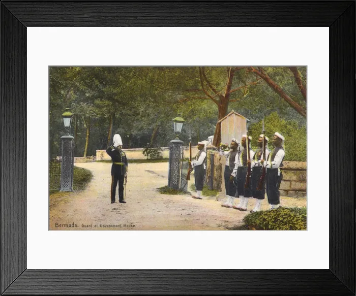 Framed Print : Bermuda - Guards at the Government House Framed Print : Bermuda - Guards at the Government House