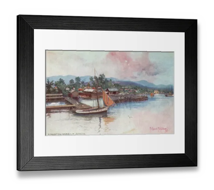 Framed Print : Kingston Harbour, Jamaica, West Indies