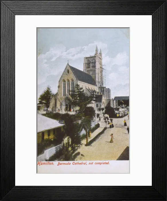 Framed Print : Cathedral, Bermuda - under construction Framed Print : Cathedral, Bermuda - under construction