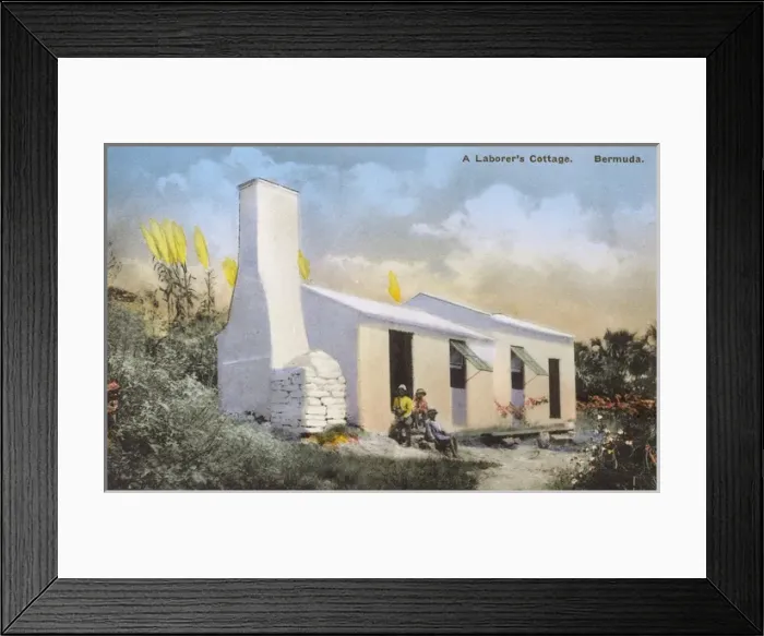 Framed Print : Labourers Cottage, Hamilton, Bermuda Framed Print : Labourers Cottage, Hamilton, Bermuda