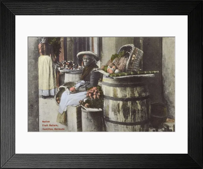 Framed Print : Local Fruit Sellers, Hamilton, Bermuda Framed Print : Local Fruit Sellers, Hamilton, Bermuda